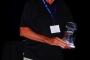 John Brown with Trophy for Longest Distance Driven